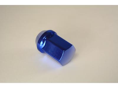 Matrix Гайка М12X1.50 Синий хром h=35мм Конус с выступ. 19мм