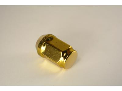 Matrix Гайка М12X1.50 Золото хром h=35мм Конус с выступ, ключ 19мм