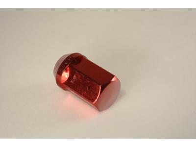 Matrix Гайка M12X1.50 Красный хром h=35мм Конус с выступ, кл. 19мм